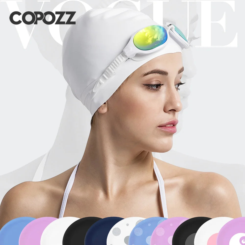 Silicon Rubber Swimming Cap for Men & Woman