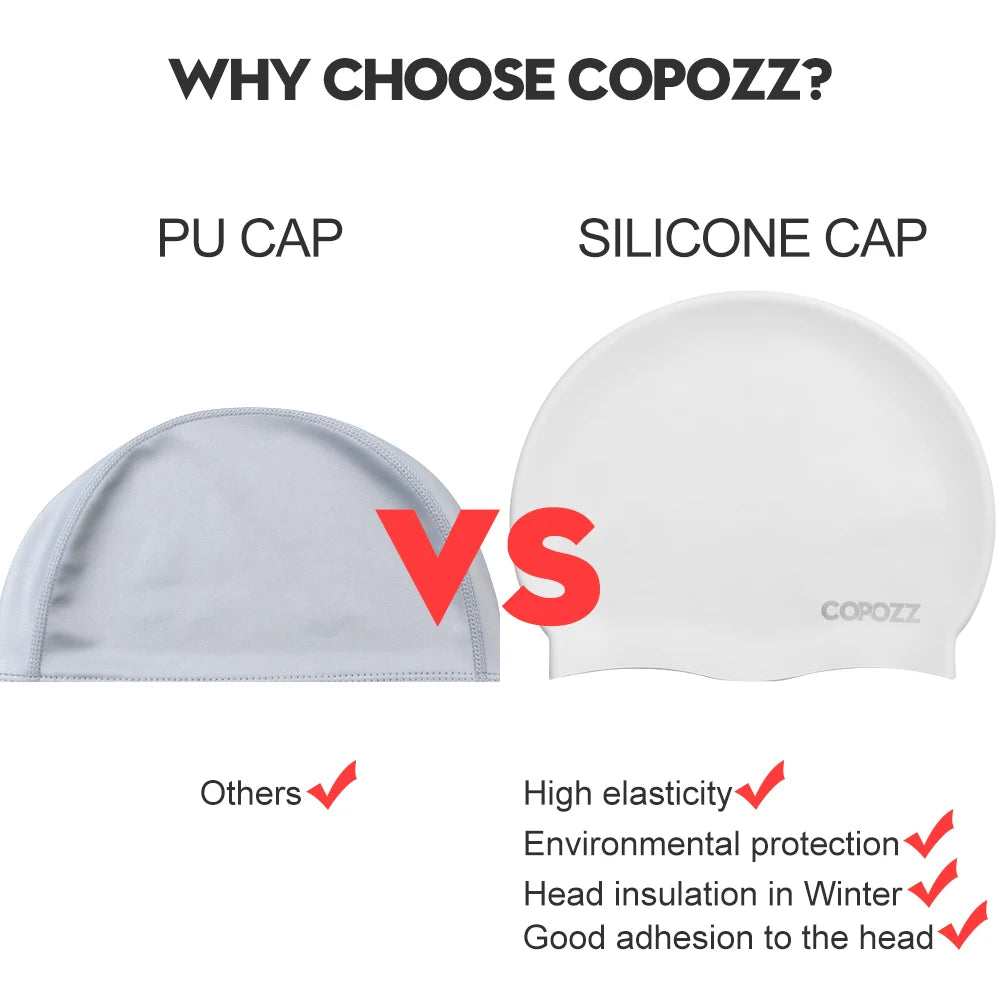 Silicon Rubber Swimming Cap for Men & Woman