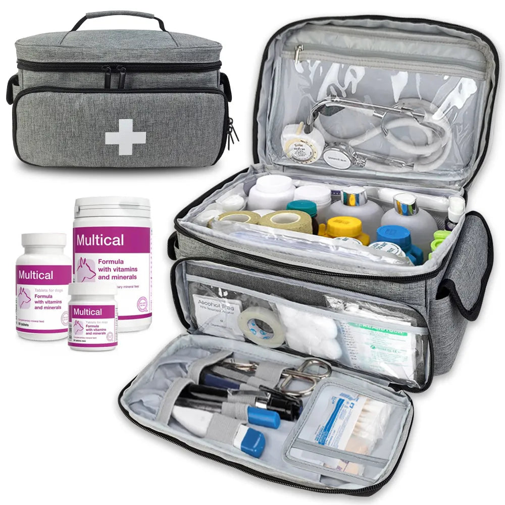 Travel First Aid Kit Bag for Home Medical Carry Bag