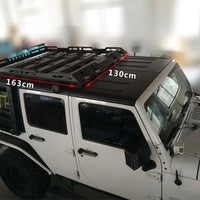 Luggage Rack Storm Roof Rack Basket Top Roof Rack Rail Luggage Cross Bar Steel  For Jeep Wrangler JK 4 Doors  J376  LantSun