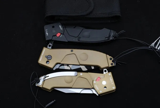 HF1 Wilderness Rescue Knife - Heavy Duty Folding for Camping & Emergencies