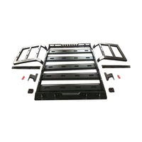 Luggage Rack Storm Roof Rack Basket Top Roof Rack Rail Luggage Cross Bar Steel  For Jeep Wrangler JK 4 Doors  J376  LantSun