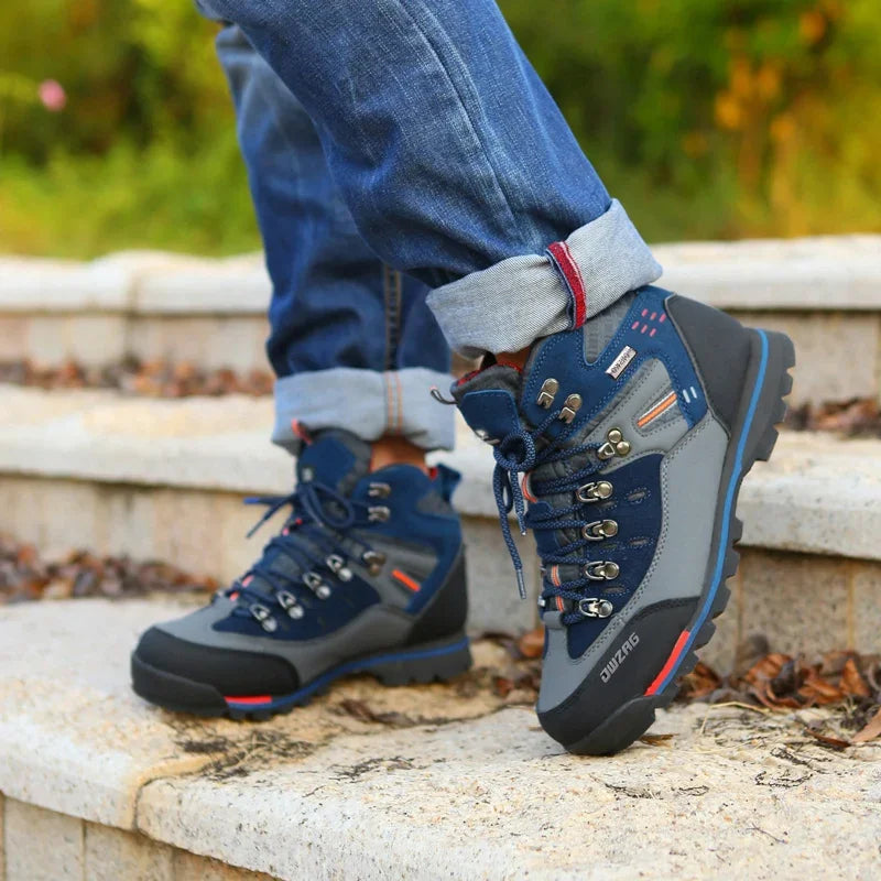 Mens Hiking Boots Winter Mountain Climbing Trekking Ankle Boots Outdoor Fashion Casual Snow