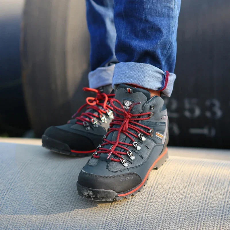 Mens Hiking Boots Winter Mountain Climbing Trekking Ankle Boots Outdoor Fashion Casual Snow