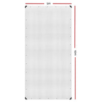Instahut Tarp Tarpaulin 5x10m Canvas Heavy Duty Camping Cover Clear
