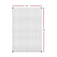 Instahut Tarp Tarpaulin 6x9m Canvas Heavy Duty Camping Cover Clear