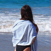 PORTSEA TURKISH COTTON TOWEL - SKY BLUE