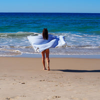 PORTSEA TURKISH COTTON TOWEL - SKY BLUE