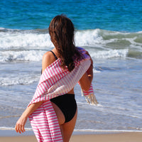 PORTSEA TURKISH COTTON TOWEL - ROSE