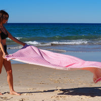 PORTSEA TURKISH COTTON TOWEL - ROSE