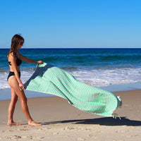 PORTSEA TURKISH COTTON TOWEL - MINT