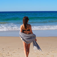 PORTSEA TURKISH COTTON TOWEL - MIDNIGHT