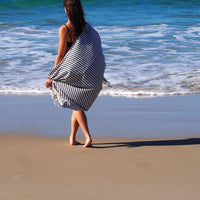 PORTSEA TURKISH COTTON TOWEL - MIDNIGHT