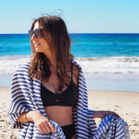 PORTSEA TURKISH COTTON TOWEL - NAVY