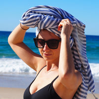 PORTSEA TURKISH COTTON TOWEL - NAVY