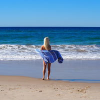 SORRENTO TURKISH COTTON TOWEL - SKY