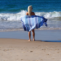 SORRENTO TURKISH COTTON TOWEL - SKY