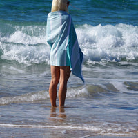 SORRENTO TURKISH COTTON TOWEL - OCEAN