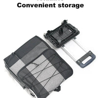 Cooler Picnic Bag Trolley Thermally Insulated - 36L - 60 cans - Grey - Drinks Food Cool Bag